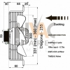 Generic 300mm Guard Mount Axial 230v Sucker 2 pole - Image 2