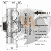 Generic 3Ph Y 300mm Sucker Guard Mounted Axial Fan 4 Pole - Image 2