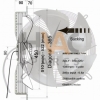 Generic 450mm Guard Mount Axial 3ph Y Sucker 4 pole c/w flying lead - Image 2