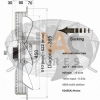 Generic 18" inch 450mm cage/Guard Mounted Axial Three Phase 3ph Y Sucking 6 pole - Image 2