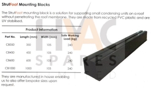 StrutFoot - 450mm A/C Condensing Unit Mounting Blocks - CB450 Heat Pump / Air Conditioning