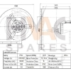 Generic Direct Drive Blower 10/8 550w EXT 3sp 4 pole 230v c/w Flange Mount - Image 2